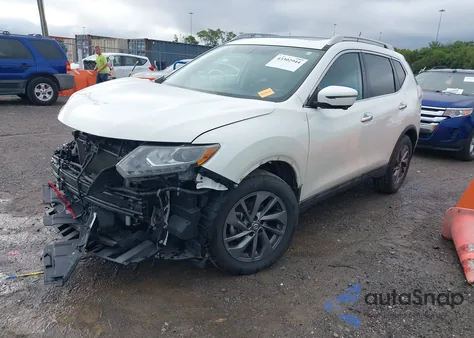 2016 Nissan Rogue Sl из США, поврежденный, VIN 5N1AT2MT1GC858416